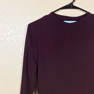 Antonio Melani Ribbed Knit Midi Bodycon Dress